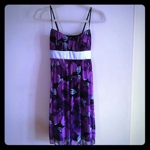 🌴Host Pick🌴Purple Sleeveless Floral Dress